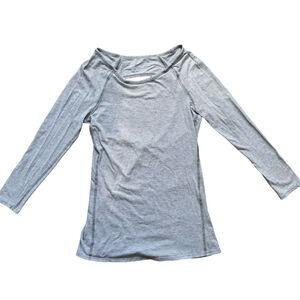 Lululemon Gray Physically Fit Long Sleeve Tee Size 4 6 Activewear Athleisure Gym